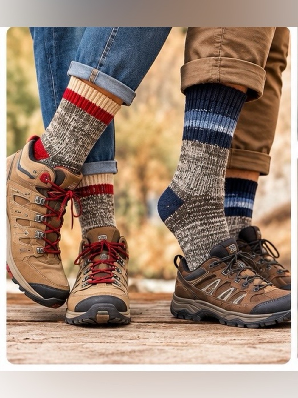 Alpine Design Rag Knit Crew Socks 2 Pair Bundle